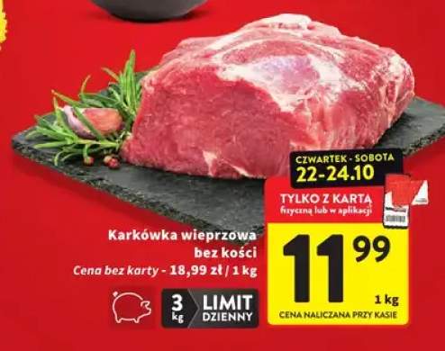 Karkówka wieprzowa bez kości