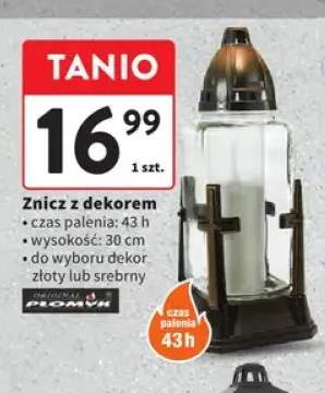 Znicz z dekorem Płomyk