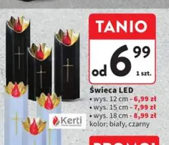 Świeca LED wys. 15 cm Kerti +2 warianty