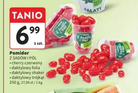 Pomidory cherry czerwony Z Sadów i Pól +3 warianty