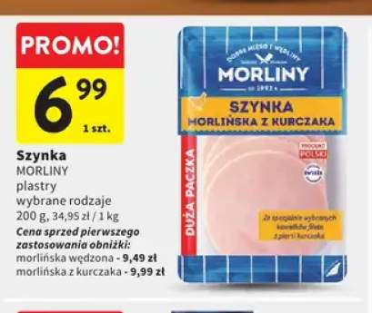 Szynka morlińska wędzona Morliny +1 wariant