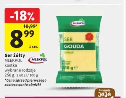 Ser żółty w kostce Mlekpol