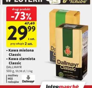 Kawa mielona Classic Dallmayr +1 wariant
