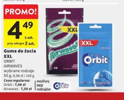 Guma do żucia XXL Airwaves +1 wariant