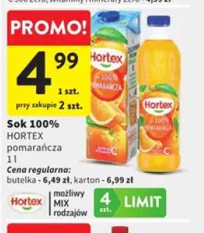 Sok pomarańcza Hortex 100%
