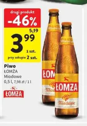 Piwo Łomża Miodowe