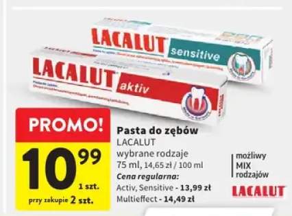 Pasta do zębów Lacalut aktiv +1 wariant