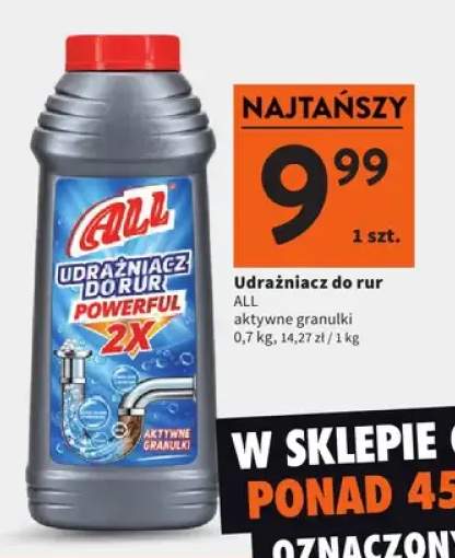 Udrażniacz do rur aktywne granulki All
