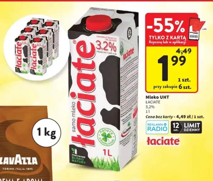Mleko UHT Łaciate 3,2%