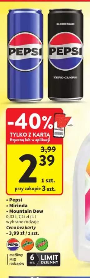 Napój gazowany Pepsi +2 warianty