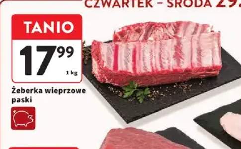 Żeberka wieprzowe paski
