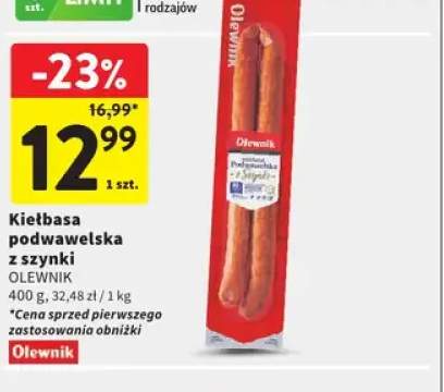Kiełbasa podwawelska z szynki Olewnik