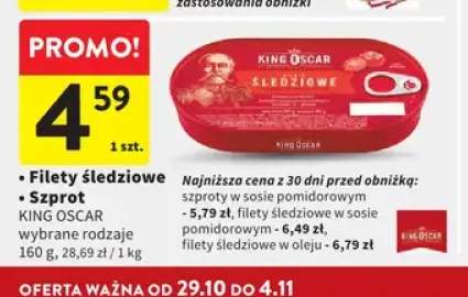 Filety śledziowe King Oscar +1 wariant