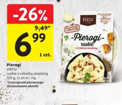 Pierogi ruskie z cebulką smażoną Virtu