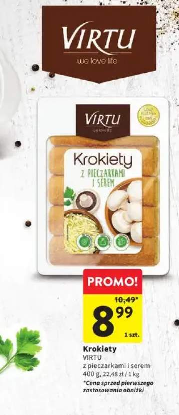 Krokiety z pieczarkami i serem Virtu