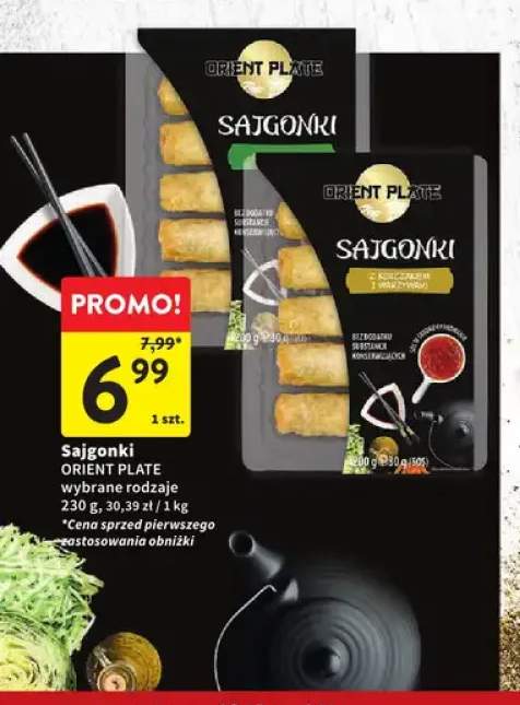 Sajgonki z kurczakiem i warzywami Orient Plate +1 wariant