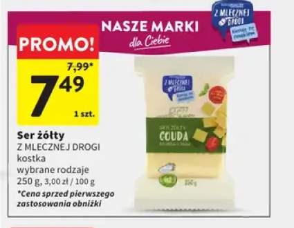 Ser żółty w kostce gouda Z Mlecznej Drogi