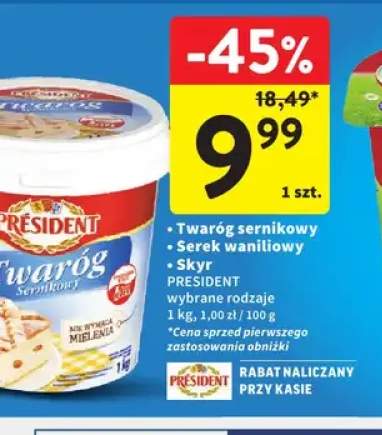Twaróg sernikowy Président +2 warianty