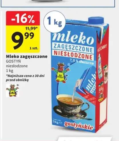 Mleko zagęszczone niesłodzone Gostyń