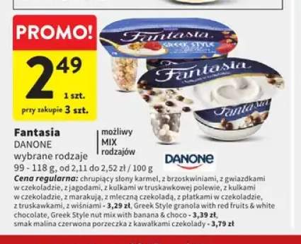 Jogurt Fantasia Danone chrupiący słony karmel +13 wariantów