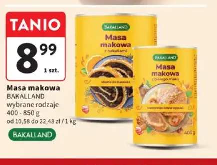 Masa makowa z bakaliami Bakalland +1 wariant