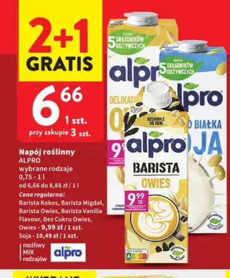 Napój roślinny Alpro Barista Kokos +6 wariantów