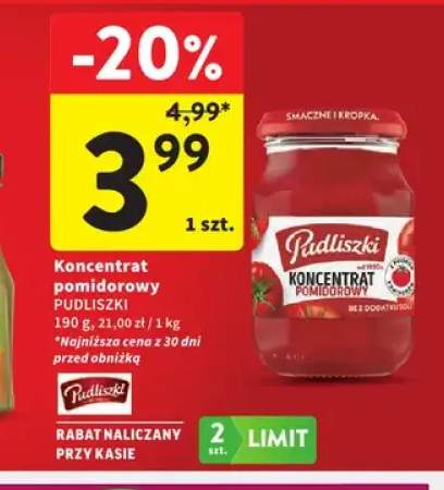 Koncentrat pomidorowy Pudliszki