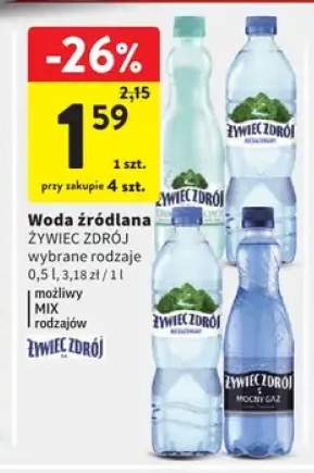 Woda źródlana Żywiec Zdrój