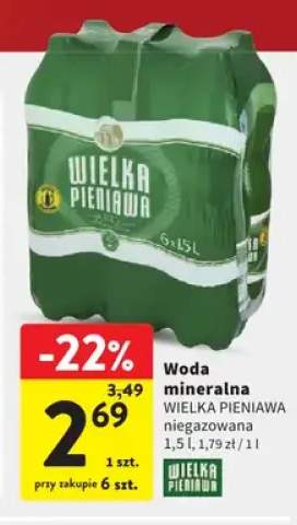 Woda mineralna niegazowana Wielka Pieniawa