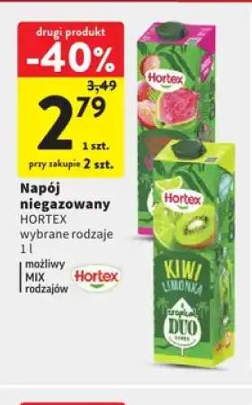 Napój niegazowany Hortex Kiwi Limonka Tropical Duo +1 wariant