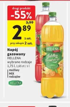 Napój gazowany Hellena Jabłko Pomarańcza +1 wariant