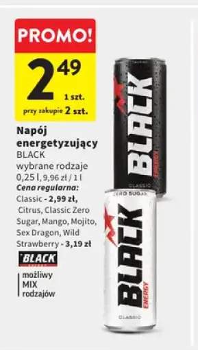 Napój energetyzujący Black Classic +6 wariantów