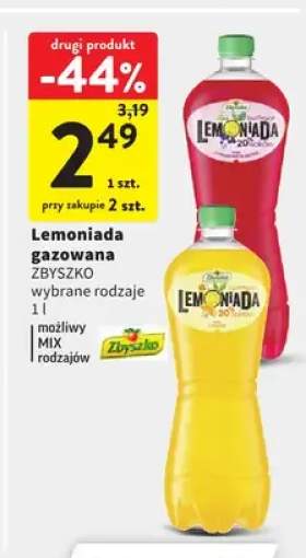 Lemoniada gazowana Zbyszko cytrynowa +1 wariant