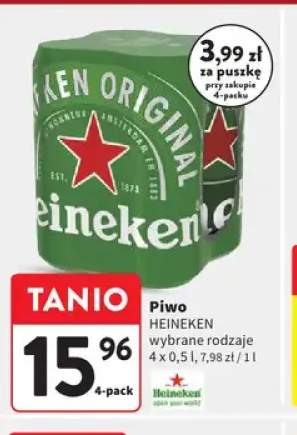 Piwo Heineken 4-pak 500 ml
