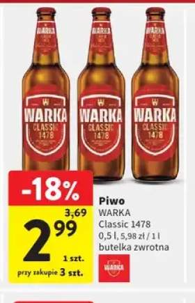 Piwo Warka Classic 1478