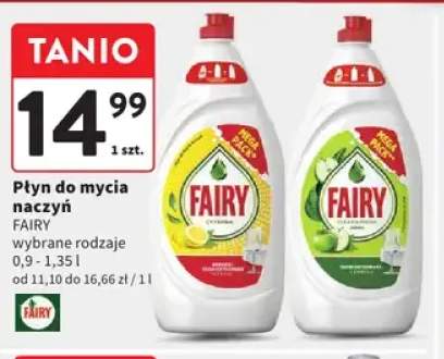 Płyn do mycia naczyń Fairy Cytryna +1 wariant