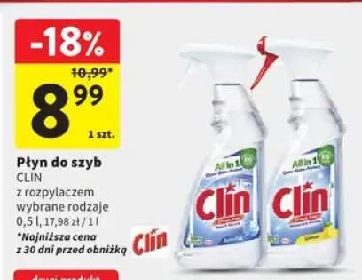 Płyn do szyb z rozpylaczem Clin Anti-Fog +1 wariant