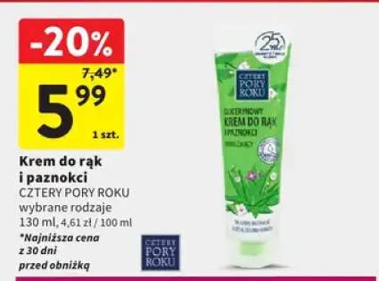 Krem do rąk i paznokci Cztery Pory Roku