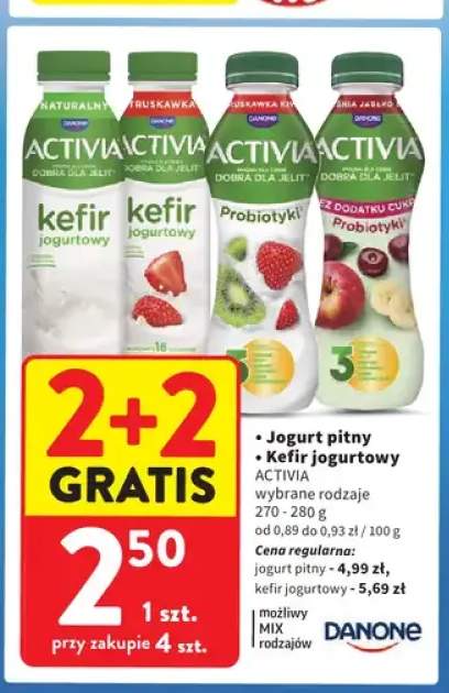 Kefir jogurtowy naturalny Activia +3 warianty