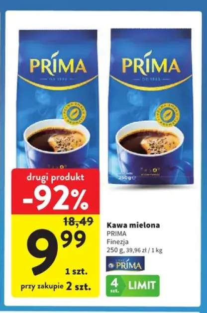 Kawa mielona Finezja Prima